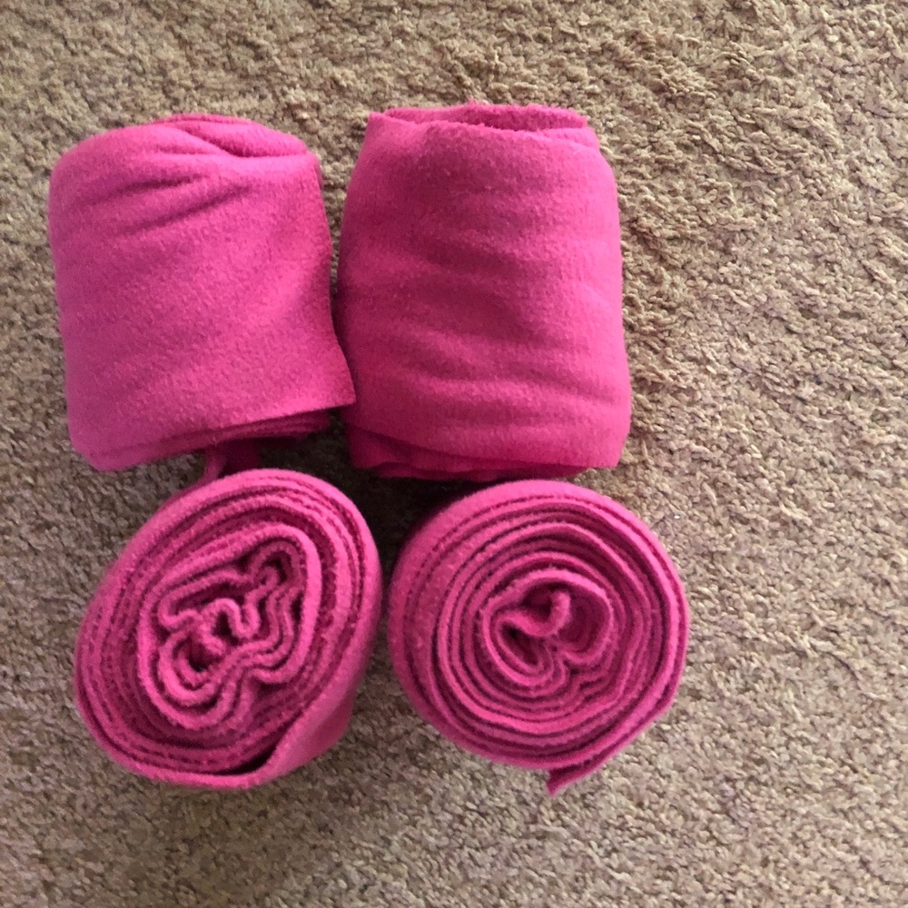 Pink horse polo wraps